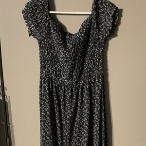 Black Floral summer Dress